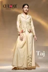 Taj By Gulzar Crepe Beautiful Beads Work Online Designer Indo Westerns Wholesale